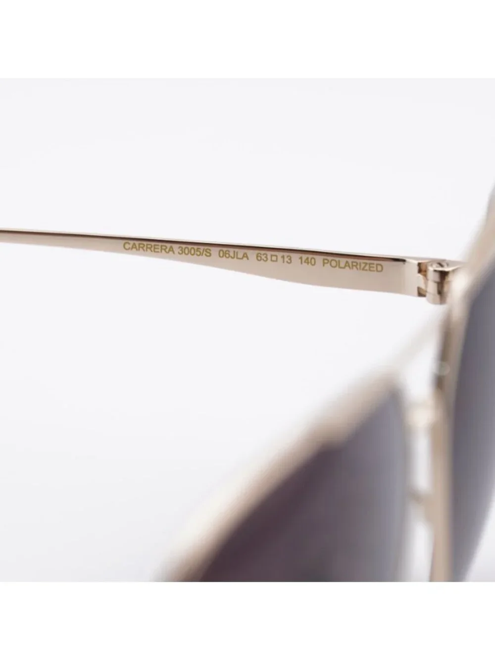 CARRERA 3005/S 006J LA Sunglasses Gold Aviator Frame, Brown Polarized Lenses